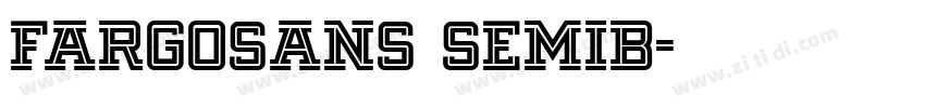FargoSans SemiB字体转换